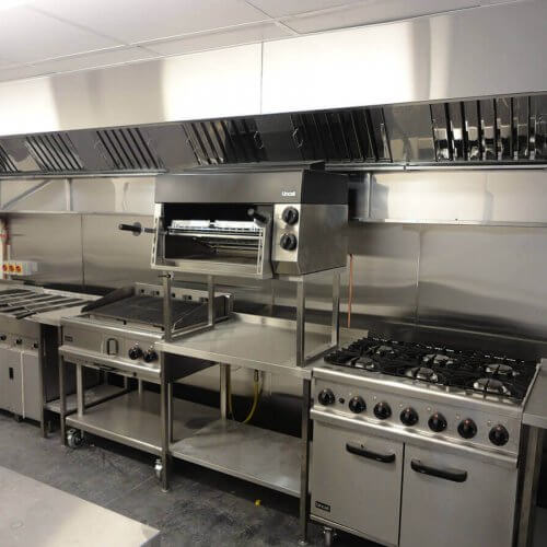 Bespoke stainless steel kitchen canopy