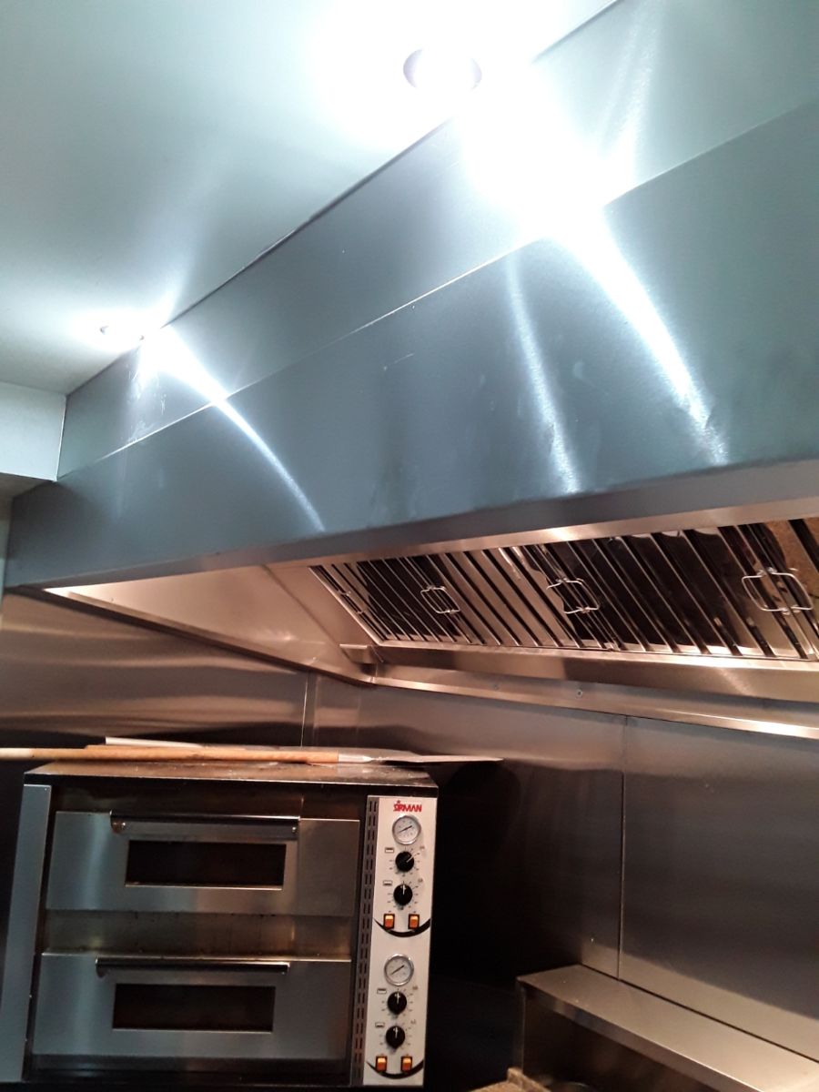 Stainless steel canopy fitted to cafe at Substation Macclesfield